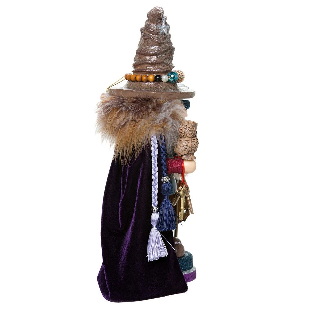 Kurt Adler 15-Inch Hollywood Wizard Nutcracker With Owl 6 Kurt Adler 15-Inch Hollywood Wizard Nutcracker With Owl - Image 4