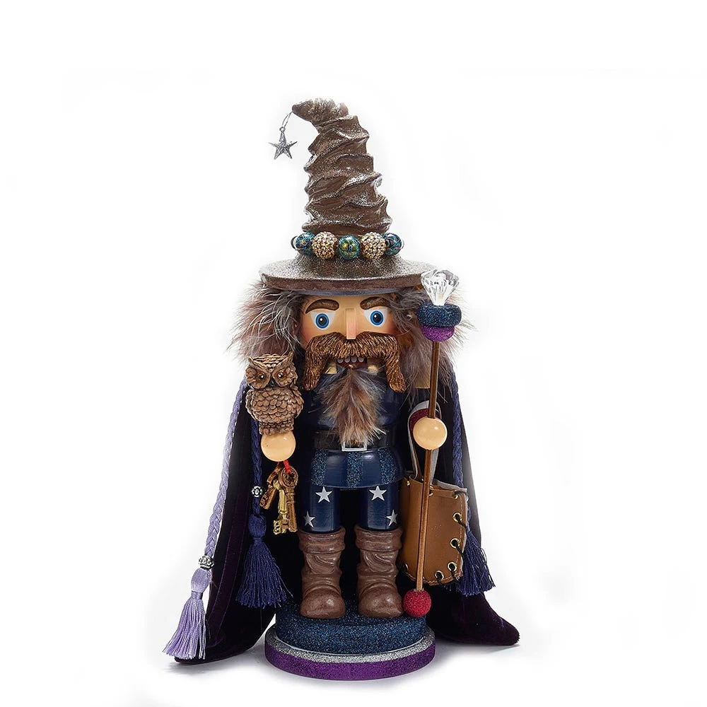 Kurt Adler 15-Inch Hollywood Wizard Nutcracker With Owl 3 Kurt Adler 15-Inch Hollywood Wizard Nutcracker With Owl