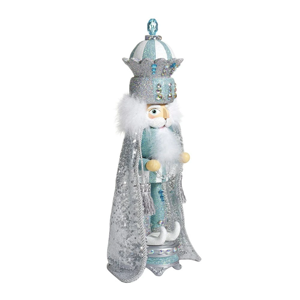 Kurt Adler 18.5-Inch Hollywood™ Blue And Silver King Nutcracker 4 Kurt Adler 18.5-Inch Hollywood™ Blue And Silver King Nutcracker - Image 2