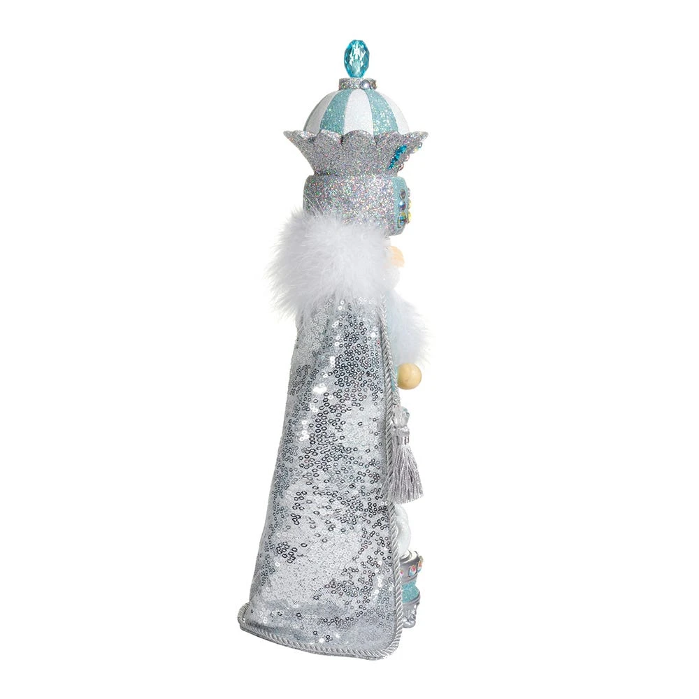 Kurt Adler 18.5-Inch Hollywood™ Blue And Silver King Nutcracker 5 Kurt Adler 18.5-Inch Hollywood™ Blue And Silver King Nutcracker - Image 3