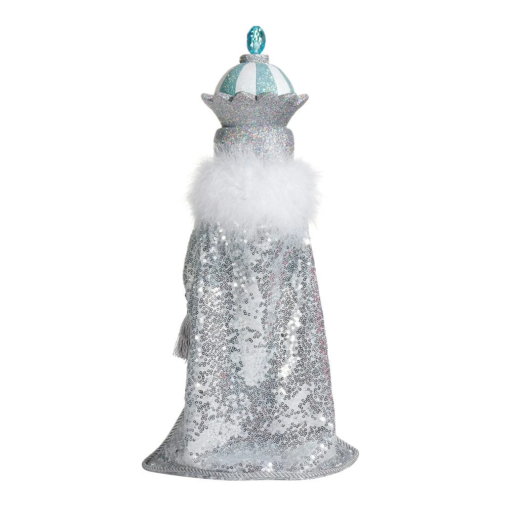 Kurt Adler 18.5-Inch Hollywood™ Blue And Silver King Nutcracker 7 Kurt Adler 18.5-Inch Hollywood™ Blue And Silver King Nutcracker - Image 5
