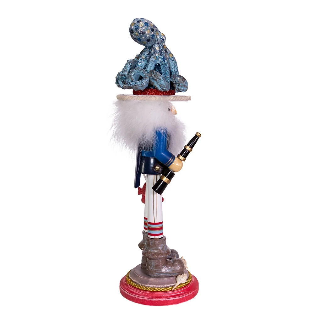 Kurt Adler 18-Inch Hollywood Octopus Hat Nutcracker 5 Kurt Adler 18-Inch Hollywood Octopus Hat Nutcracker - Image 3