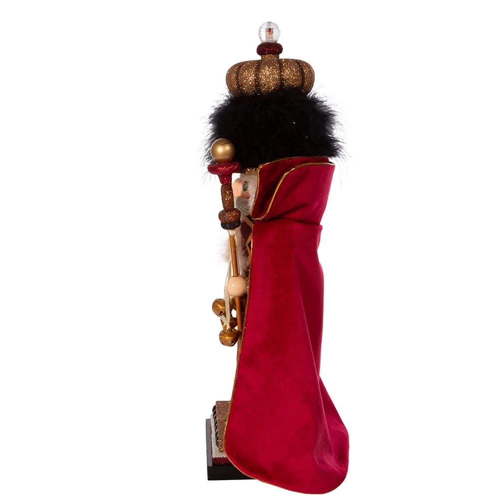 Kurt Adler 18-Inch Hollywood Burgundy King Nutcracker 7 Kurt Adler 18-Inch Hollywood Burgundy King Nutcracker - Image 5