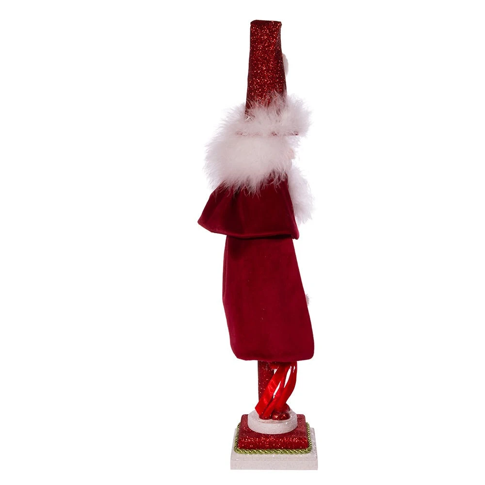 Kurt Adler 20-Inch Hollywood Red Skinny Nutcracker With Wreath 5 Kurt Adler 20-Inch Hollywood Red Skinny Nutcracker With Wreath - Image 3