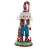 Kurt Adler 15-Inch Hollywood Elf With Teddy Bear Nutcracker -Kurt Adler Shop ha0603a