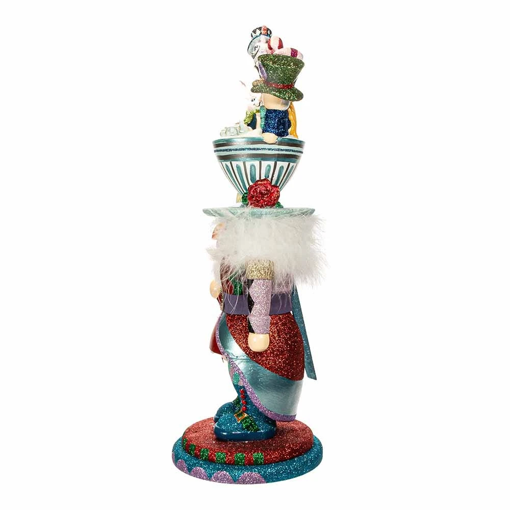 Kurt Adler 18-Inch Hollywood Alice Teacup Hat Nutcracker 5 Kurt Adler 18-Inch Hollywood Alice Teacup Hat Nutcracker - Image 3