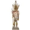 Kurt Adler 16-Inch Hollywood Platinum And Gold Glitter King Nutcracker -Kurt Adler Shop ha0645