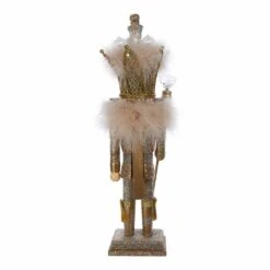 Kurt Adler 16-Inch Hollywood Platinum And Gold Glitter King Nutcracker -Kurt Adler Shop ha0645 02 ba22586a 4b77 4ab2 a810 b58d02a05fec