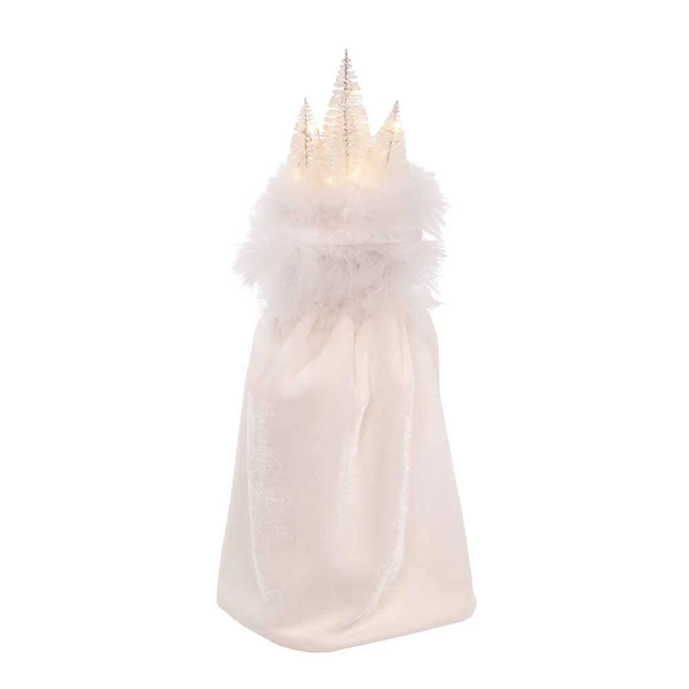 Kurt Adler 15-Inch Hollywood White Winter LED Hat Nutcracker 5 Kurt Adler 15-Inch Hollywood White Winter LED Hat Nutcracker - Image 3