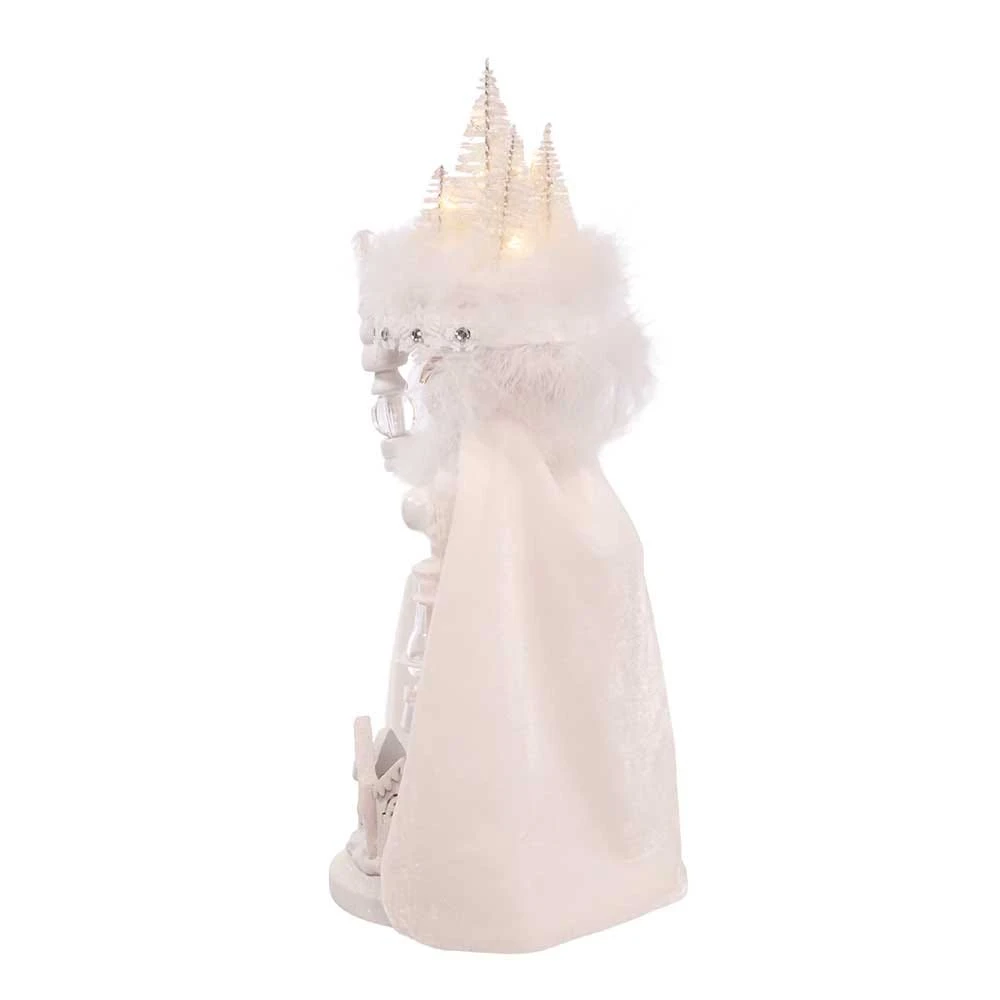 Kurt Adler 15-Inch Hollywood White Winter LED Hat Nutcracker 6 Kurt Adler 15-Inch Hollywood White Winter LED Hat Nutcracker - Image 4