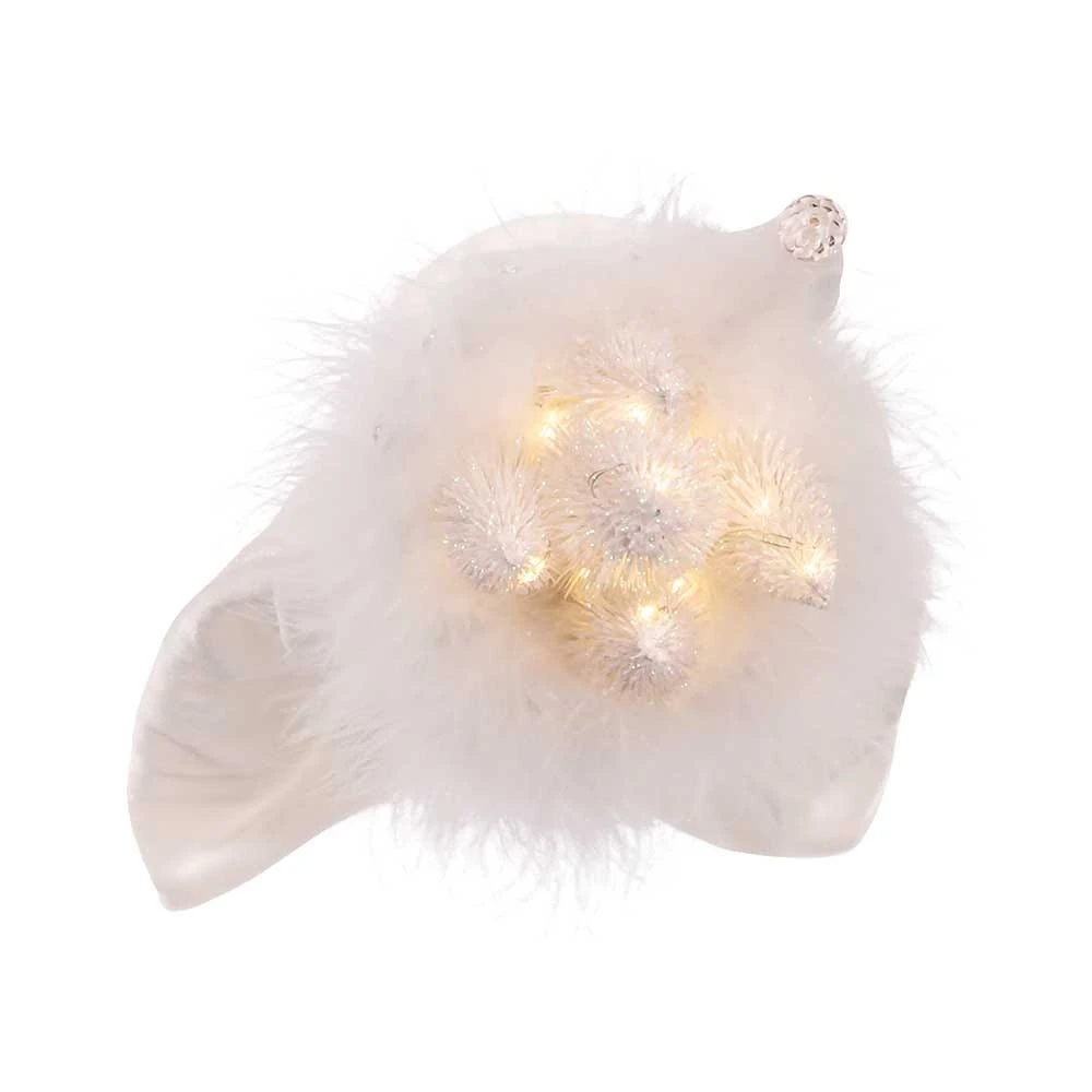 Kurt Adler 15-Inch Hollywood White Winter LED Hat Nutcracker 7 Kurt Adler 15-Inch Hollywood White Winter LED Hat Nutcracker - Image 5