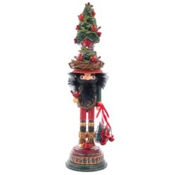 Kurt Adler 19.5-Inch Hollywood Cardinal In Tree Hat Nutcracker