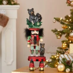 Kurt Adler 18-Inch Hollywood Black Bear Hat Nutcracker -Kurt Adler Shop ha0691 50 adcd0d88 a974 41d5 b666 2ad162cfe4dd
