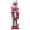 Kurt Adler 10-Inch Hollywood Black Nutcracker With Santa Hat