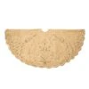 Kurt Adler 48-Inch Gold Tree Skirt With Handwork Details