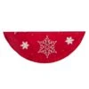 Kurt Adler 60-Inch Red Snowflake Embroidered And Pleated Tree Skirt -Kurt Adler Shop in1349 44a29fc0 3b32 4467 9e19 b078e876fabe