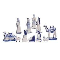 Kurt Adler 1.97-6.7-Inch Porcelain Delft Blue Nativity Set, 11-Piece Set -Kurt Adler Shop j4020 13 8274a085 2312 46c8 8112 9f103e7c1d63