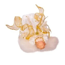 Kurt Adler 14-Inch Battery-Operated Ivory And Gold LED Angel Treetop -Kurt Adler Shop j6048 15 dd3fc4da b2af 44a9 9852 74fe56731cf3