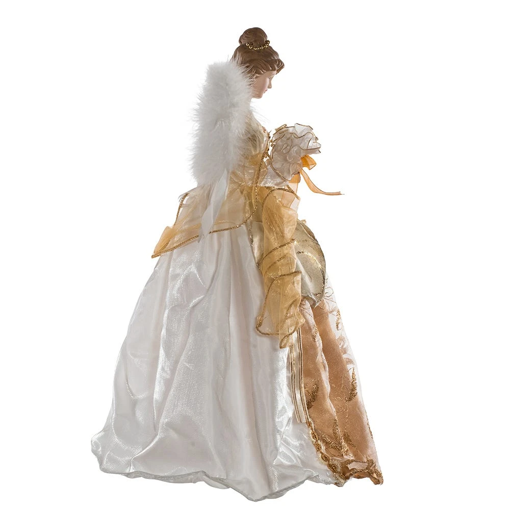 Kurt Adler 17-Inch Ivory And Gold Angel Treetop 3 Kurt Adler 17-Inch Ivory And Gold Angel Treetop