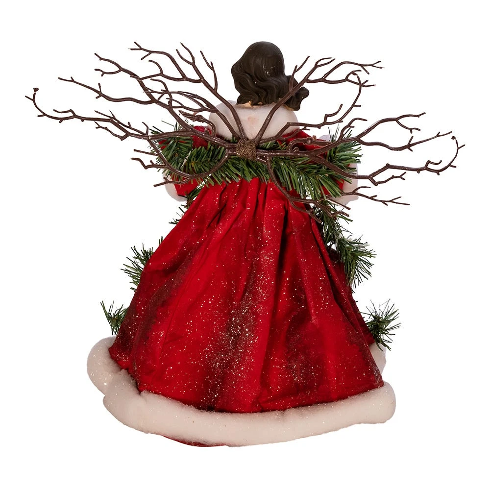 Kurt Adler 14-Inch Fabric Mache Angel Tree Topper 6 Kurt Adler 14-Inch Fabric Mache Angel Tree Topper - Image 4