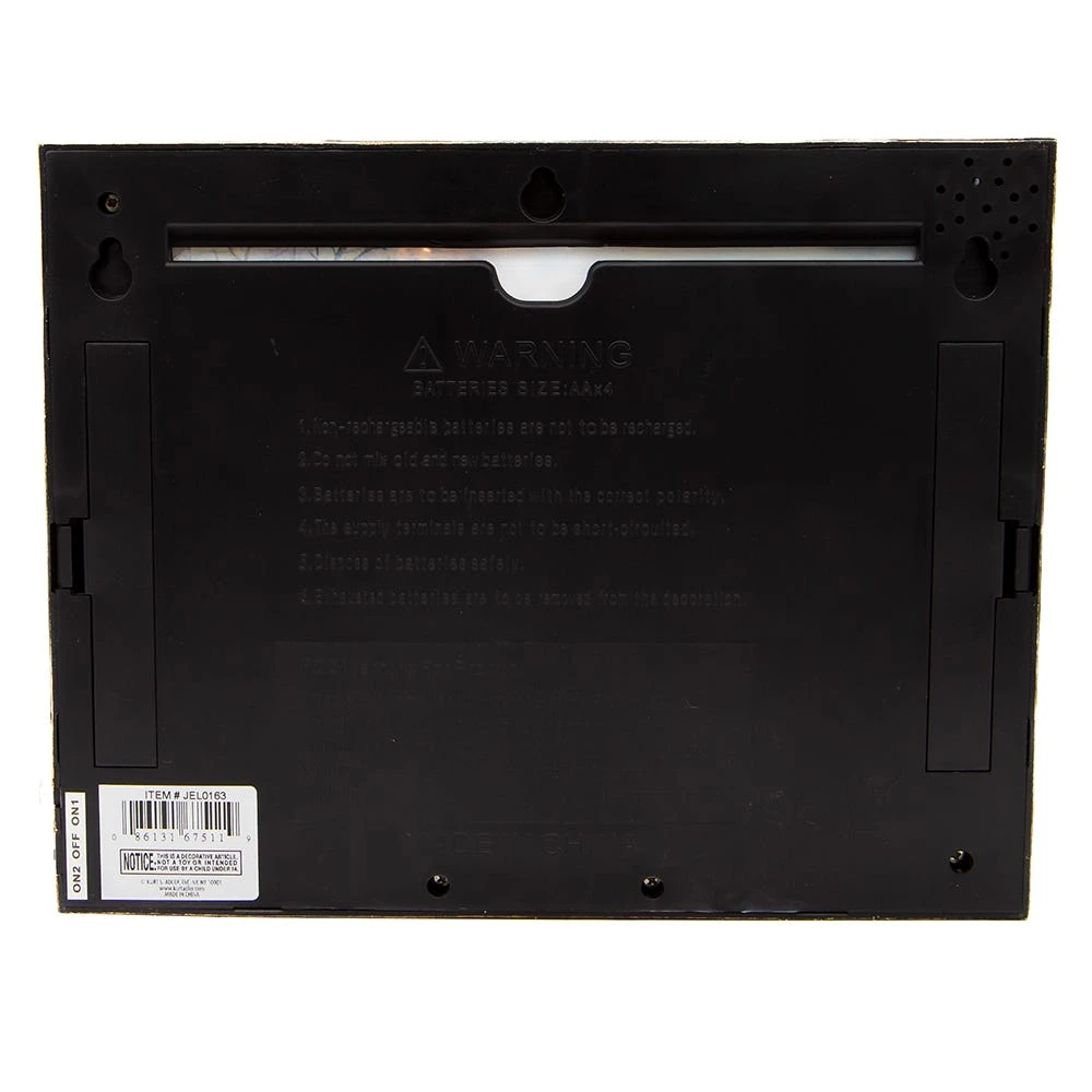 Kurt Adler 7.75-Inch Battery-Operated Musical Water Cardinals Frame 5 Kurt Adler 7.75-Inch Battery-Operated Musical Water Cardinals Frame - Image 3