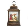Kurt Adler Kurt Adler 10.4-Inch Battery-Operated Light Up Santa Water Lantern With Projector -Kurt Adler Shop jel0991