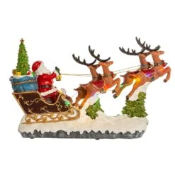 Kurt Adler 8.7-Inch Battery-Operated LED Musical Santa And Sleigh Table Piece -Kurt Adler Shop jel1306 03 297e00fa 6b25 47d1 8d4d c2e561ebfe2e