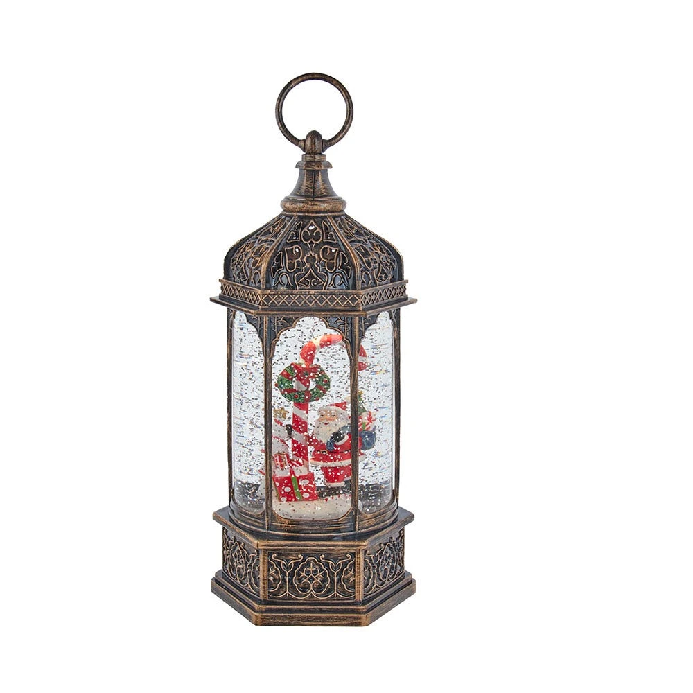 Kurt Adler 11-Inch Battery-Operated Light Up Santa Water Lantern 3 Kurt Adler 11-Inch Battery-Operated Light Up Santa Water Lantern