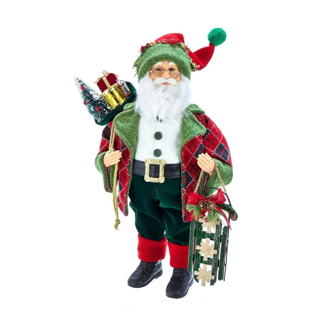 Kurt Adler 18-Inch Kringle Klaus Red And Green Santa And Gifts 3 Kurt Adler 18-Inch Kringle Klaus Red And Green Santa And Gifts