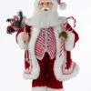 Kurt Adler 17.5-Inch Kringle Klaus Peppermint Santa -Kurt Adler Shop kk0118
