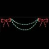 LED BOW WITH GARLAND END PIECE (RED/GREEN) #LED-BAN54 -Kurt Adler Shop led ban54 1