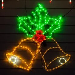 LED Blinking Bell With Holly Leaf #LED-BBH60 -Kurt Adler Shop led bbh60 3 576cab87 d413 407a ae04 c9cefe2523af