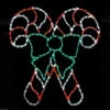LED Double Candy Canes With Bow #LED-CCB260 *Set Of 2* -Kurt Adler Shop led ccb260 43289