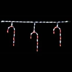 LED CANDY CANE FREESTYLE LINKABLE -Set Of 12 #LED-CCL44