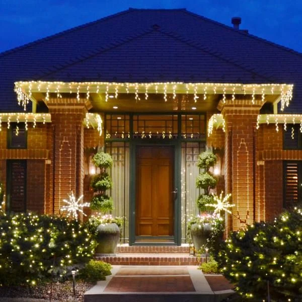 LED Freestyle Steel Icicle Warm White #LED-IC44WW *Set Of 12* 4 LED Freestyle Steel Icicle Warm White #LED-IC44WW *Set Of 12* - Image 2