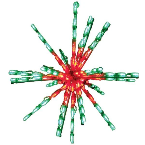 LED 24" STARBURST (RED/GREEN) #LED-SB24RG *Set Of 3* 4 LED 24" STARBURST (RED/GREEN) #LED-SB24RG *Set Of 3* - Image 2