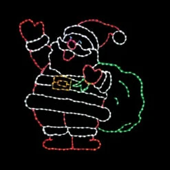 LED Jolly Santa With Bag #LED-SJ72