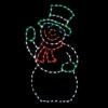 LED Snowman With Green Hat #LED-SM50 *Set Of 2* -Kurt Adler Shop led sm50 91367