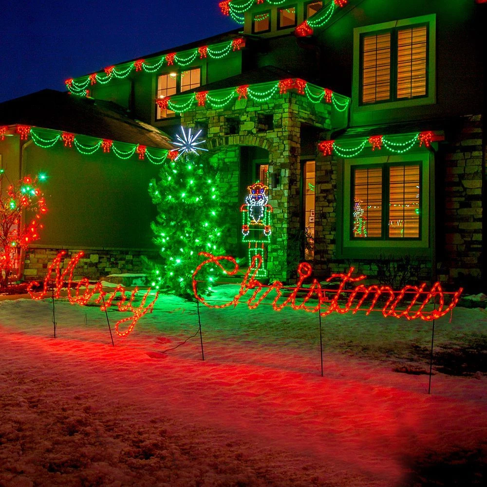LED MERRY CHRISTMAS (RED) #LED-MC300R 4 LED MERRY CHRISTMAS (RED) #LED-MC300R - Image 2