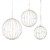 Set Of 3 Whimsical Lighted Metal Spheres, Warm White LEDs 1 Set Of 3 Whimsical Lighted Metal Spheres, Warm White LEDs -Kurt Adler Shop mpcgotvwu007zuan1tnv