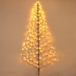 6 Foot Tall Christmas Tree Wall Hanging, 180 Warm White LEDs -Kurt Adler Shop mujvwfvvhu0f0hnyn1ho