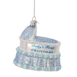 Kurt Adler Noble Gems Glass Baby Boy 4-Piece Ornament Set -Kurt Adler Shop nb0017b 14 72741c19 2468 4ff4 b1f6 78494716cb00