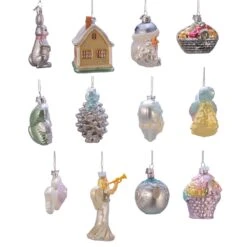 Kurt Adler 3-4.375-Inch Noble Gems™ Newlywed's Glass Tree Box, Set Of 12 -Kurt Adler Shop nb1416 14 16fa0c39 92ee 4234 8c49 cd8529105d6d