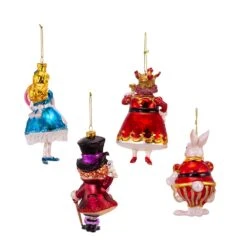 Kurt Adler 5-5.5-Inch Noble Gems Alice In Wonderland 4-Piece Ornament Set -Kurt Adler Shop nb1598 14 cfe88353 c6c3 4066 9b13 dd5289d875d4
