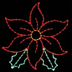 LED POINSETTA #LED-PT60 *Set Of 2*