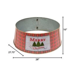 Galvanized Metal Merry Christmas Buffalo Plaid Tree Collar 7 Galvanized Metal Merry Christmas Buffalo Plaid Tree Collar -Kurt Adler Shop riqkx0sny6pnfipsvtbf