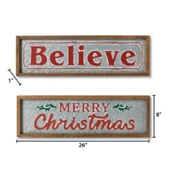 Galvanized Metal Christmas Holiday Signs, Farmhouse Decor -Kurt Adler Shop rs7kcxjeoobeqwltyhkl
