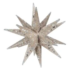 Kurt Adler 12-Inch Champagne And Silver Glitter Moravian Star Treetop -Kurt Adler Shop s4366 14 d2b84c46 25a4 46f2 9eae 29aa572d6062