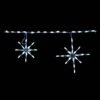 LED SNOWFLAKE FREESTYLE LINKABLE (WHITE)- Set Of 12- #LED-SFL44W -Kurt Adler Shop sfl44w
