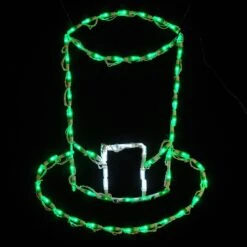 LED ST PATRICKS HAT GREEN #LED-STPHAT *Set Of 2*